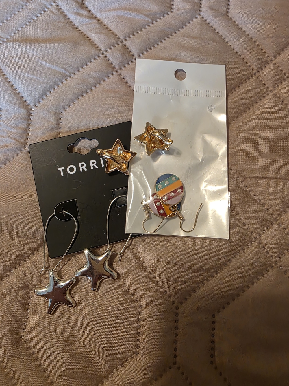 Three Pairs Of Earrings